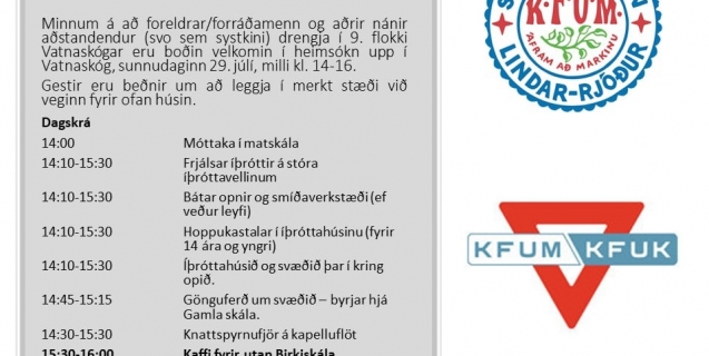 Spegilslétt Eyrarvatn, heitir pottar og pylsupartý
